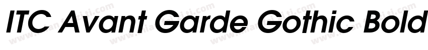 ITC Avant Garde Gothic Bold字体转换